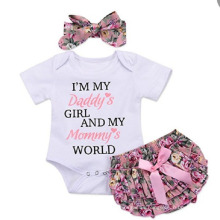 New Children′s Cotton Wear Baby Romper Set Short Skirt Baby Set